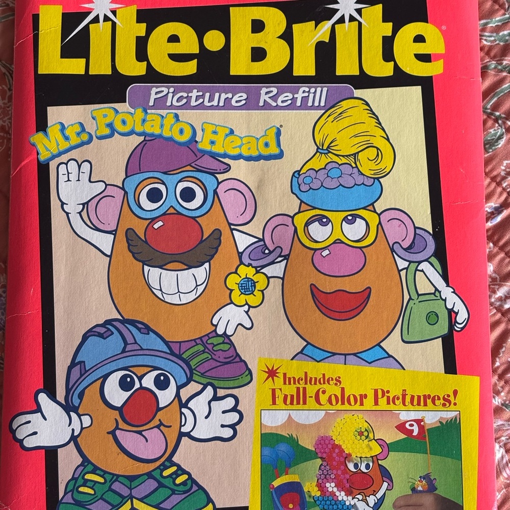 90s/Y2K Lite-Brite Mr. Potato Head Picture Refill